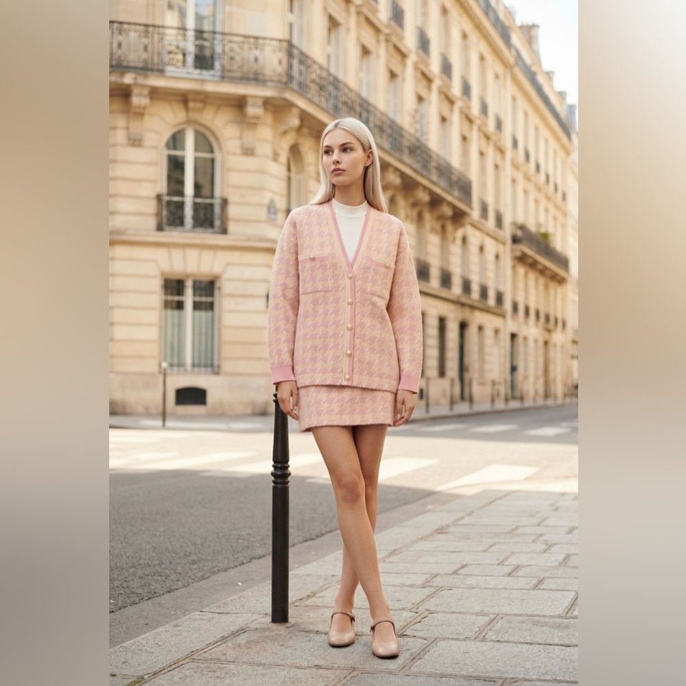 Sandro Pink Kimberley Cardigan, pre-owned, size 2